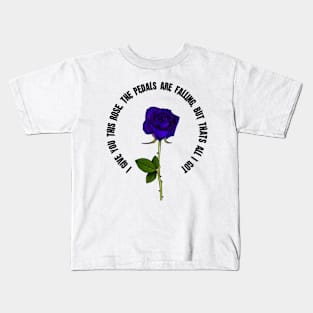 Roses Purple, white Kids T-Shirt